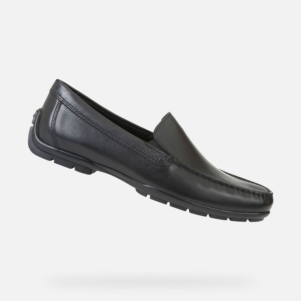 Mocassins Geox Homem Pretas - Moner 2Fit Wide - IPUSC0687